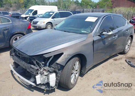 2015 Infiniti Q50 Premium from USA, damaged, VIN JN1BV7AR8FM393590